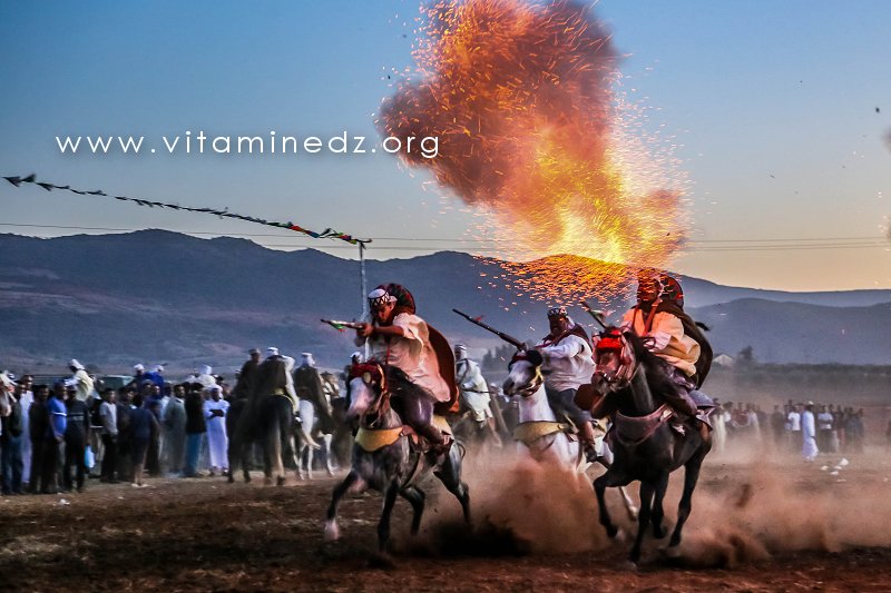 Baroud Waada et Fantasia au village de Chleida (Tlemcen - Commune Amieur)