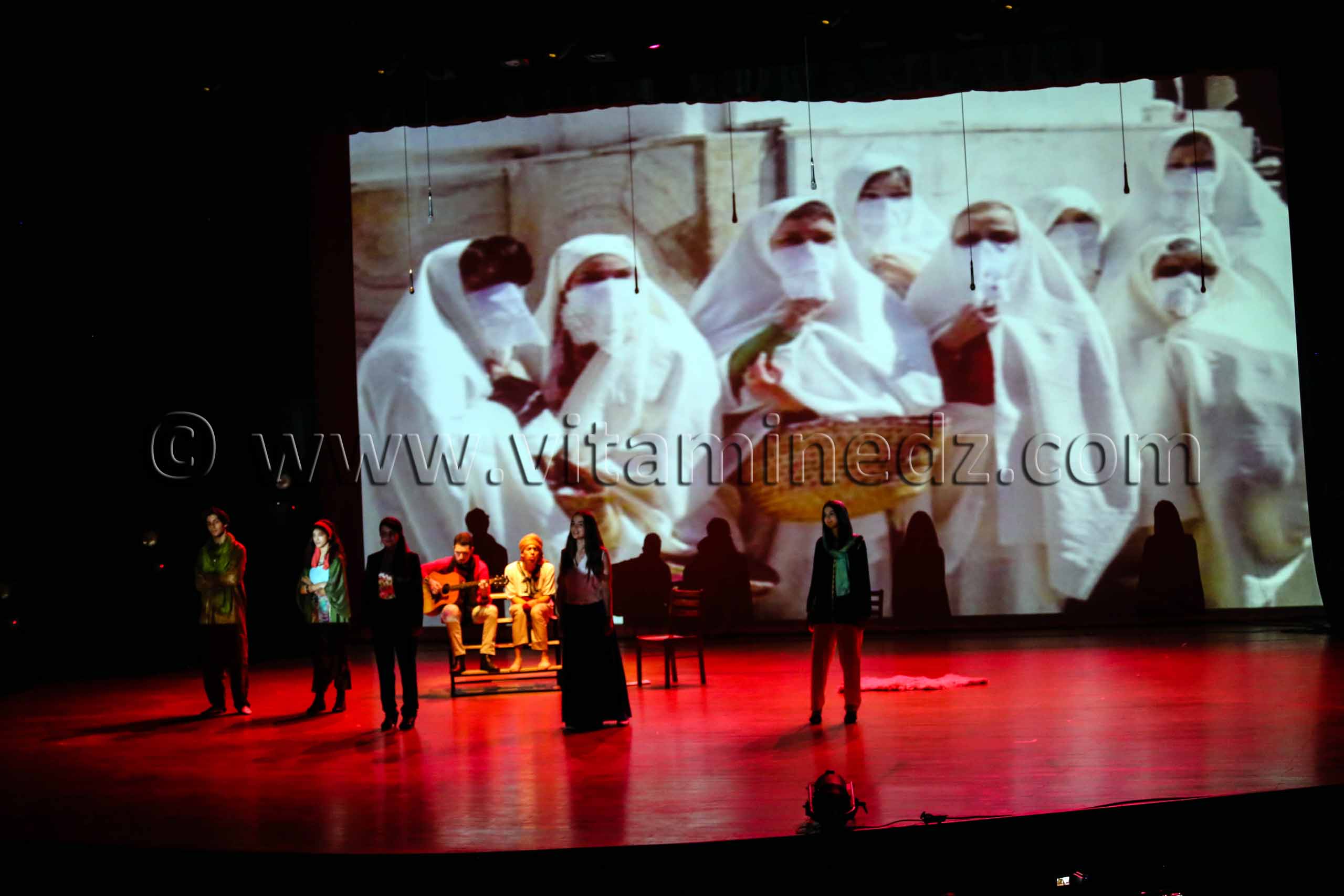 Tlemcen, association la grande maison  la représentation de la pièce de théâtre ''Un legs qui nous parle''