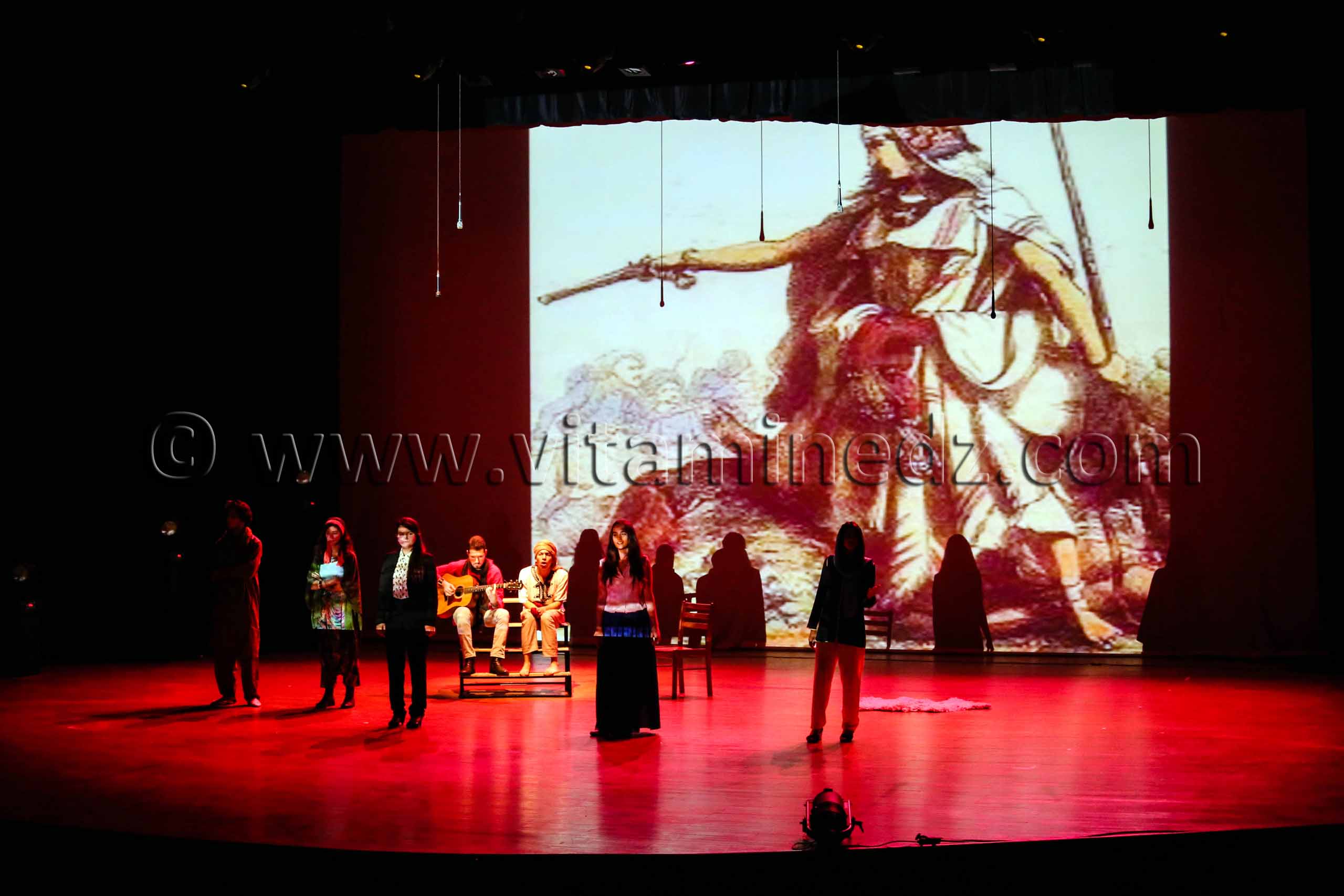 Tlemcen, association la grande maison  la représentation de la pièce de théâtre ''Un legs qui nous parle''