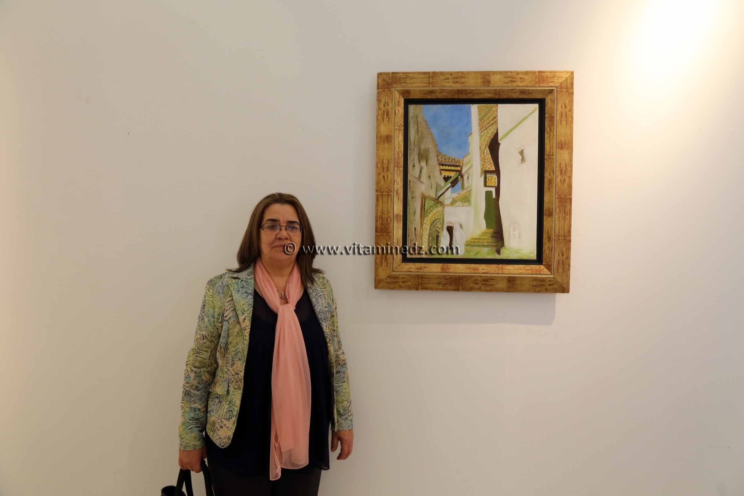 Tlemcen Expo peinture de Fatiha Bouziane au Palais de la culture Abdelkrim Dali