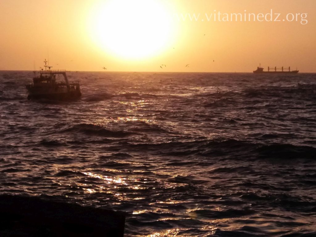 غروب الشمس بميناء الغزوات – تلمسان