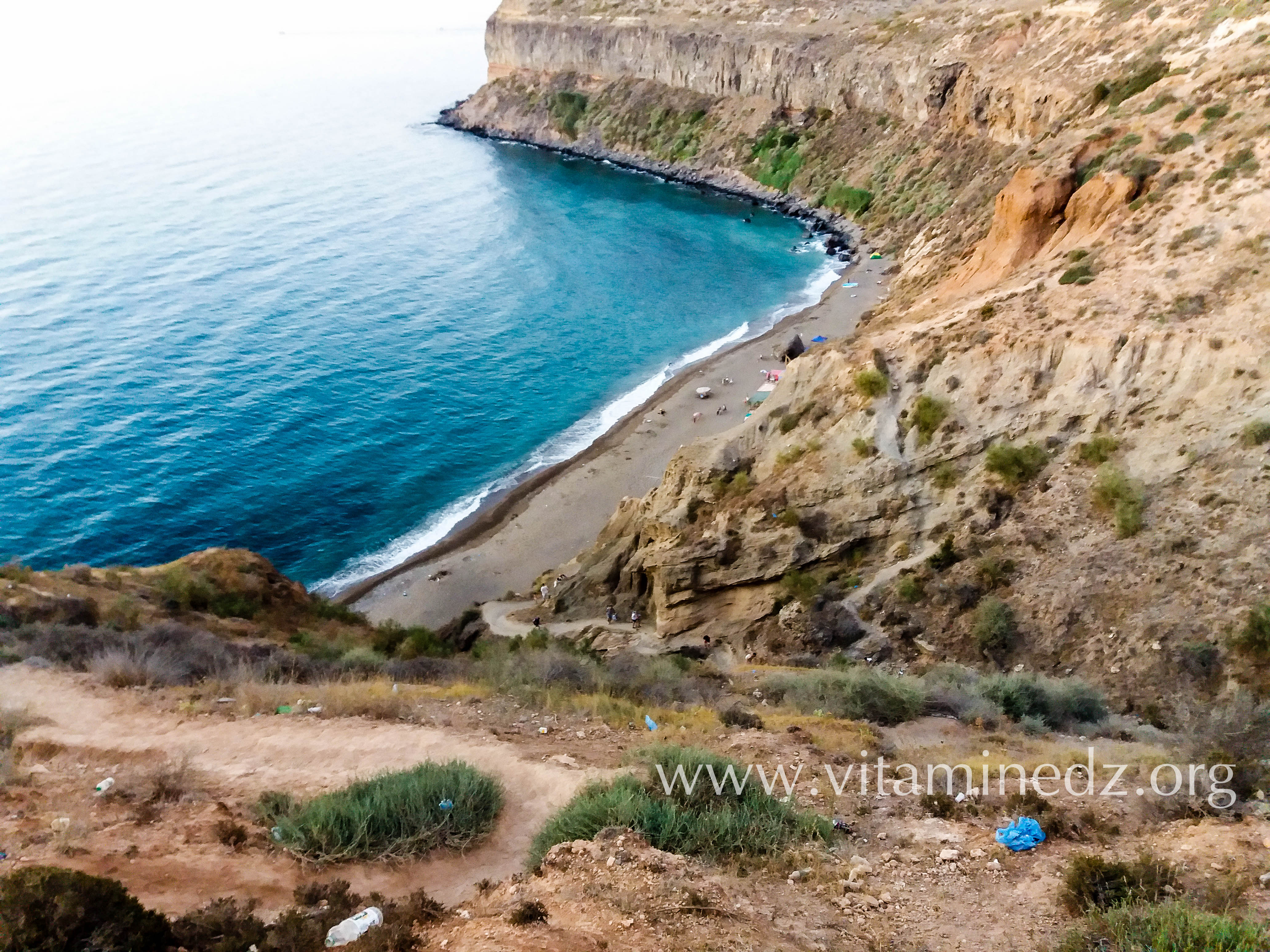 شاطئ الدخلة من الأعلى بالغزوات - تلمسان