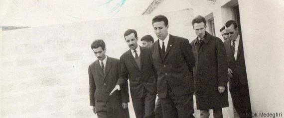 Medeghri Avec le président Ahmed Ben Bella et Boumedienne (Ministre de la défense)