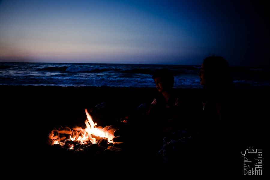 Plage du Sel, Feu de bois que les enfants apprécient