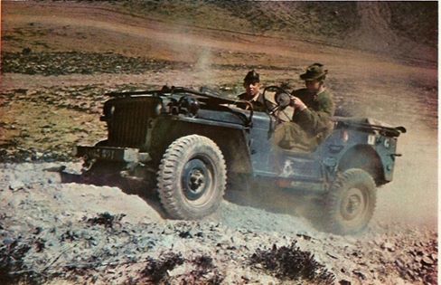 Patrouille en jeep caporal ZATAR Harka 32 - 1956