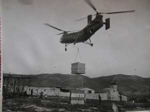 La SAS de Guentis, douar Tamza Aurès très isolée, était ravitaillée par hélicoptère