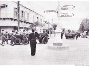 BATNA Enterrement des 4 militaires tués le 1er Novembre 1954 ---- Pierre AUDAT Eugène COCHET André MARQUET