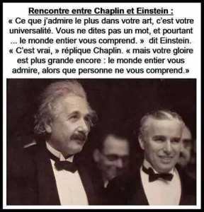 Rencontre entre Chaplin et Einstein