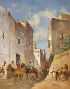 Halte à Laghouat - Algérie  1872