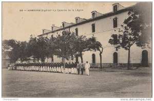 ALGERIE NEMOURS Oranie La Caserne de la Légion Etrangère Soldats Militaires 1916