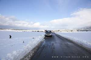 La neige à Tlemcen, Région d'El Mefrouche (Terny Beni Hdiel)
