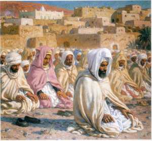 Étienne Dinet - Nasreddine Dinet , pendant son retour du pèlerinage à La Mecque