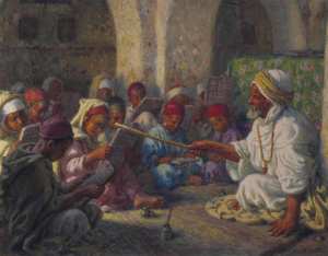 Étienne Dinet - Nasreddine Dinet   L'école coranique, 1919