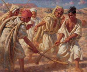 Étienne Dinet - Nasreddine Dinett   Le jeu de la Koura  BouSaâda - Algérie