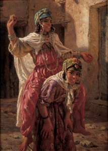 Étienne Dinet - Nasreddine Dinet -   Jeu de fillettes : la barda