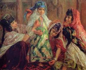 Étienne Dinet - Nasreddine Dinet  Un vêtement De fête  1907