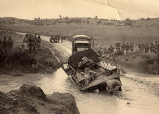 Oued en crue région des Aurès