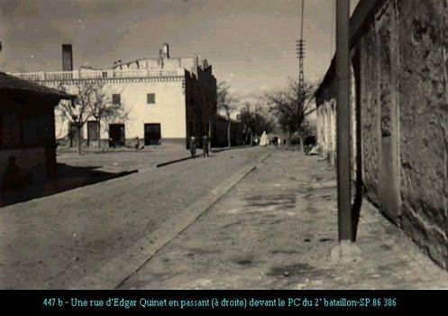Une rue d'Edgar Quinet -Kais-khenchela - Le long du PC du 2ème bataillon