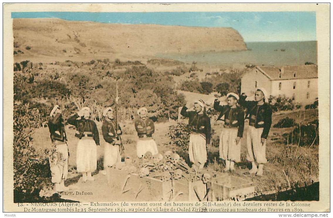 NEMOURS.EXHUMATION DES DERNIERS RESTES DE LA COLONNE DE MONTAGNAC TOMBES LE 25 EPTEMBRE 1845