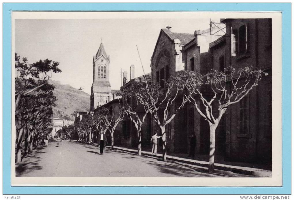 ALGERIE - NEMOURS - Hôtel de Ville et rue Gambetta