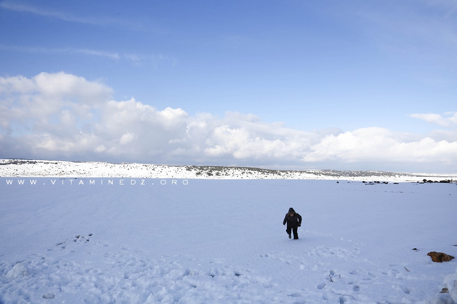 La neige à Tlemcen, Région d'El Mefrouche (Terny Beni Hdiel)