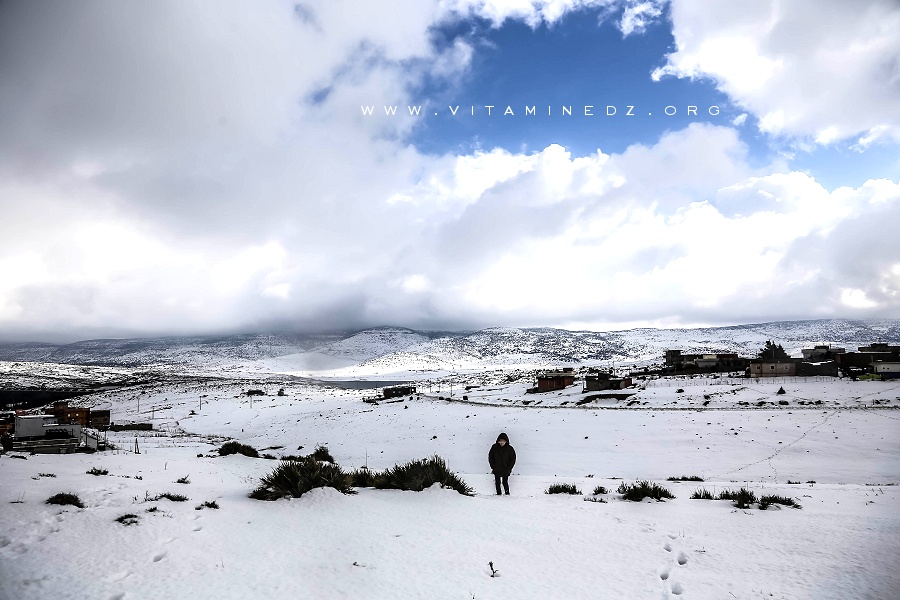 La neige à Tlemcen, Région d'El Mefrouche (Terny Beni Hdiel)