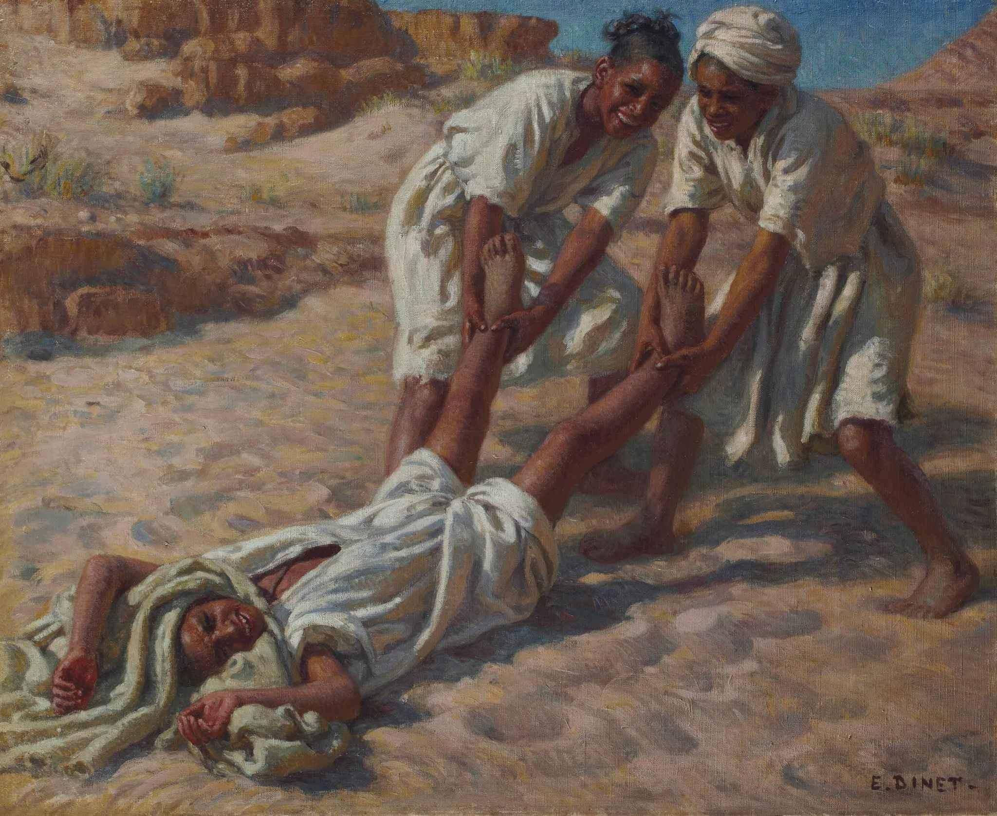 Étienne Dinet - Nasreddine Dinet Jeux d'enfants, 1923