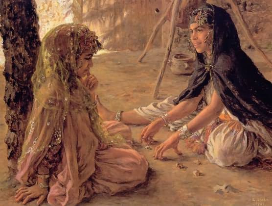 Étienne Dinet - Nasreddine Dinet Playing Krouta