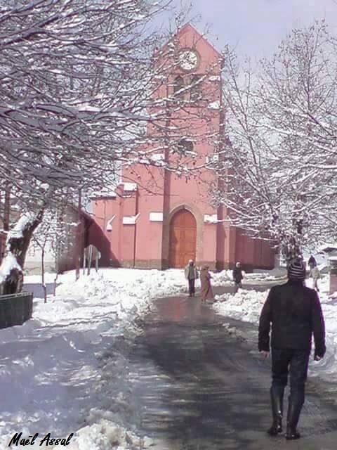Médéa : Draa-Esmar - Village Lodi sous la neige.