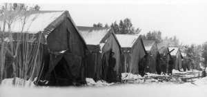 Hiver 1959 - À Frenda sous la neige, réveil surprise - (Pfister Jean-Yves)