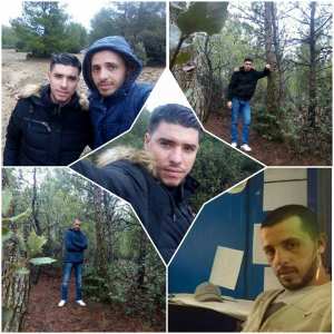 Mokrani Yazid  avec ses cousins Houssam  et Azze Eddine à Chélia