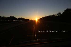 Autorote Est Ouest : Un magnifique soleil