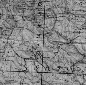 Carte de Sidi-Ali Benzemra et ses environs sur le versant sud du Fillaoucène.