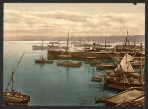 Le port d’Alger au clair de lune