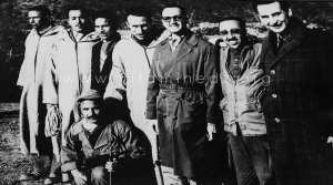 Le colonel Lotfi avec l'Etat Major Général en 1960