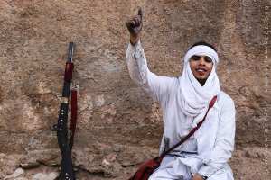 Baroudeur venu fêter la Fezaa à Beni Abbess le jour du Mawlid