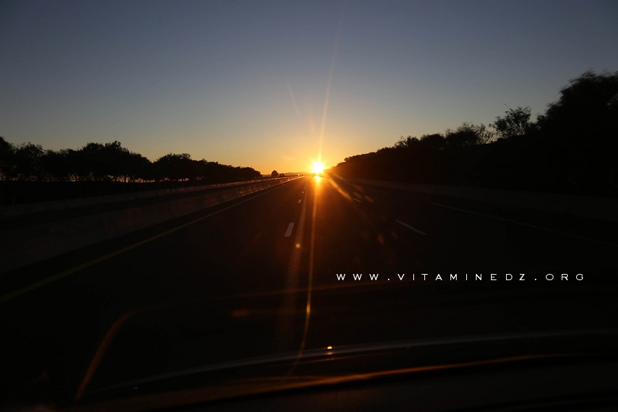 Autorote Est Ouest : Un magnifique soleil