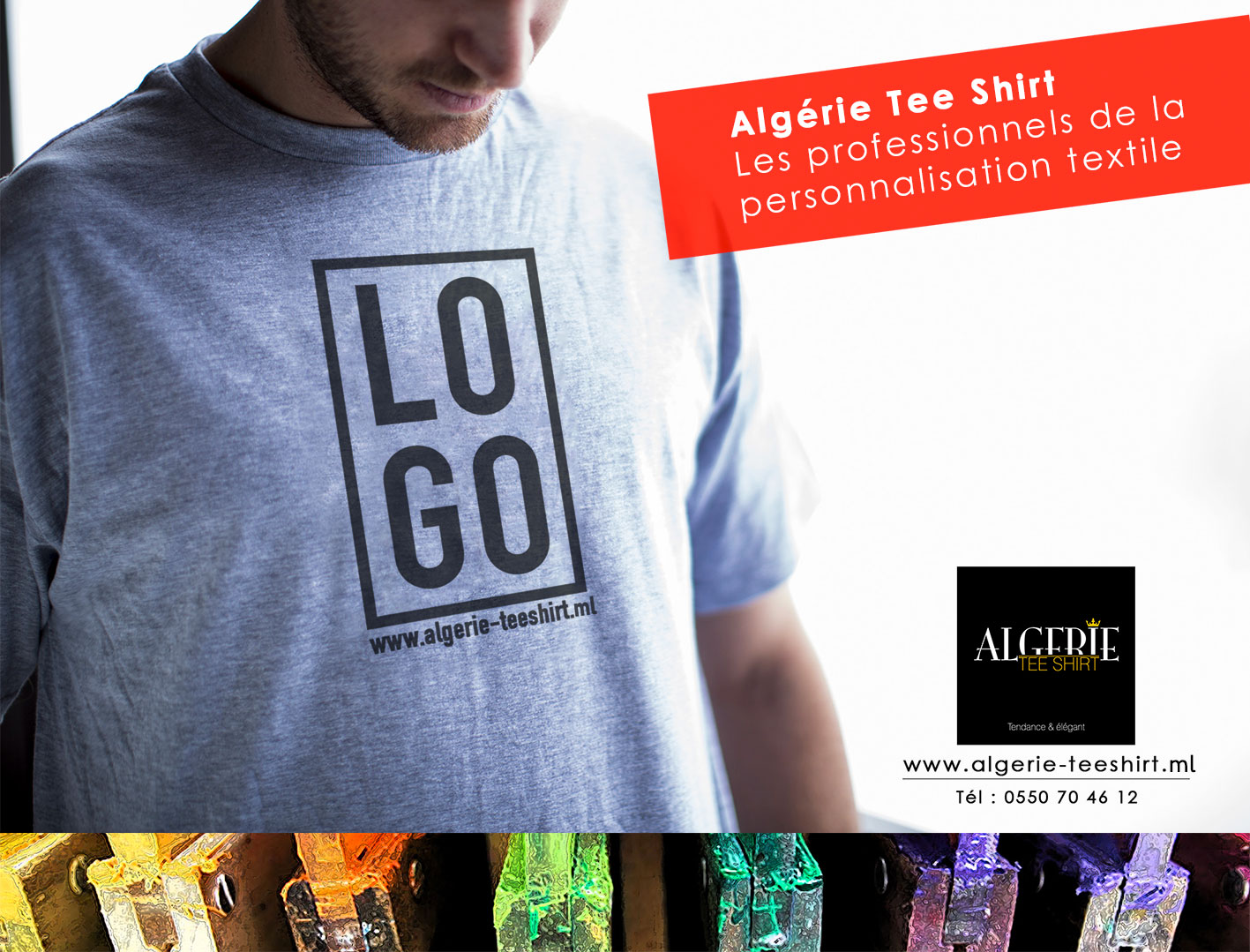 T-shirt serigraphie vêtements Hydra Alger