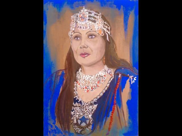 Tableau de la chanteuse Ferroudja.