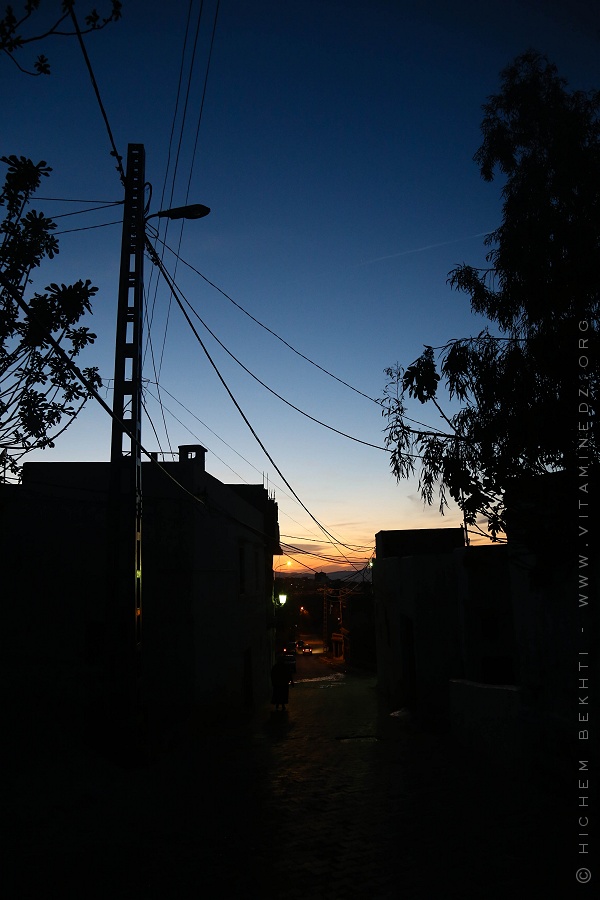 Quartier El eubbad la nuit ...