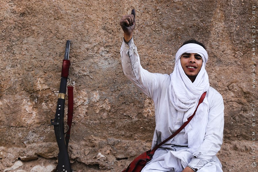 Baroudeur venu fêter la Fezaa à Beni Abbess le jour du Mawlid