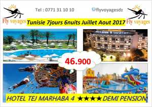 Tunisie Juillet Aout