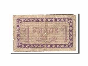 Algeria, Alger, 1 Franc, 1914, 1914-09-03, TB, Pirot:137-1 dos