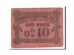 Algeria, Constantine, 10 Centimes, 1915-10-12 face