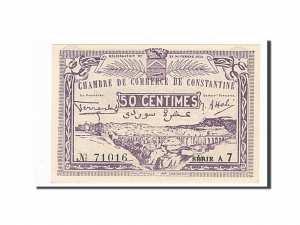 Algeria, Constantine, 50 Centimes, 1922-11-20 face