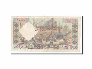 Algeria, 10,000 Francs, 1949-1955, 1957-06-27 dos