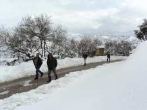 Neige de février 2012 à Bouzelatène