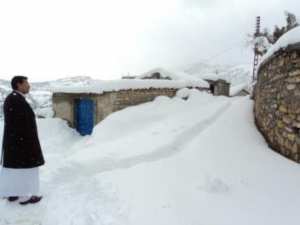 Neige de février 2012 à Bouzelatène