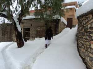 Neige de février 2012 à Bouzelatène