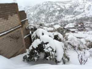Neige de février 2012 à Bouzelatène